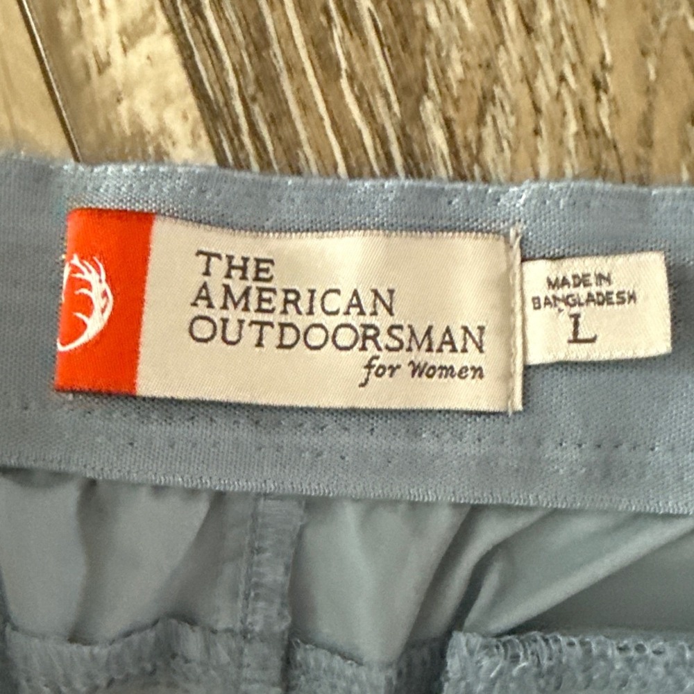 The American Outdoorsman Womens Gorpcore Hiking Shorts 5" L Blue Utility Stretch - Picture 4 of 9